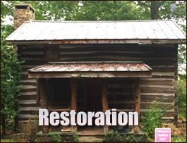 Historic Log Cabin Restoration  Christiansburg, Virginia